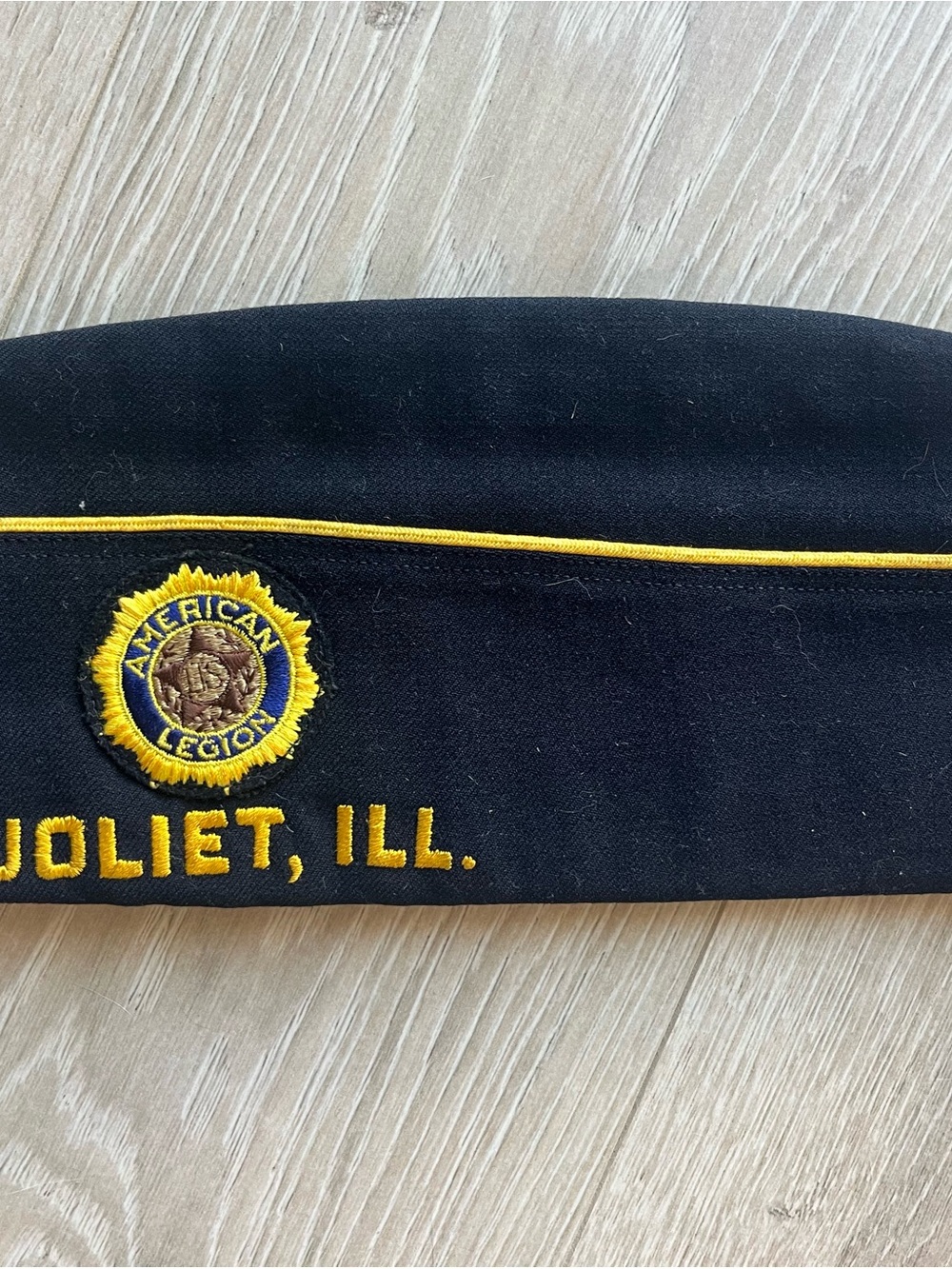 American Legion Garrison Cap - Black with Gold Trim (Joliet, Ill.)
